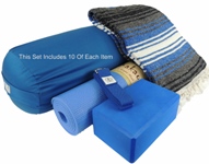 Yoga Studio Blanket & Round Bolster Set 20